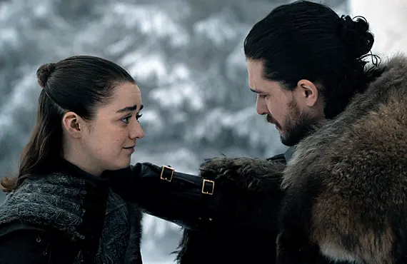 Arya and Jon Snow reunite on the latest Game of Thrones