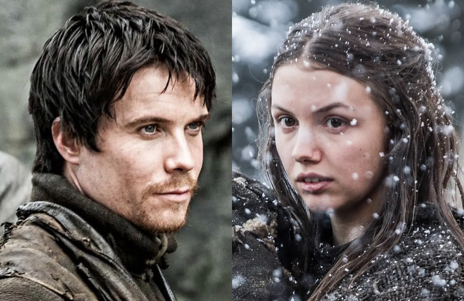 Gendry (Joe Dempsie) and Gilly (Hannah Murray) in Game of Thrones (HBO)