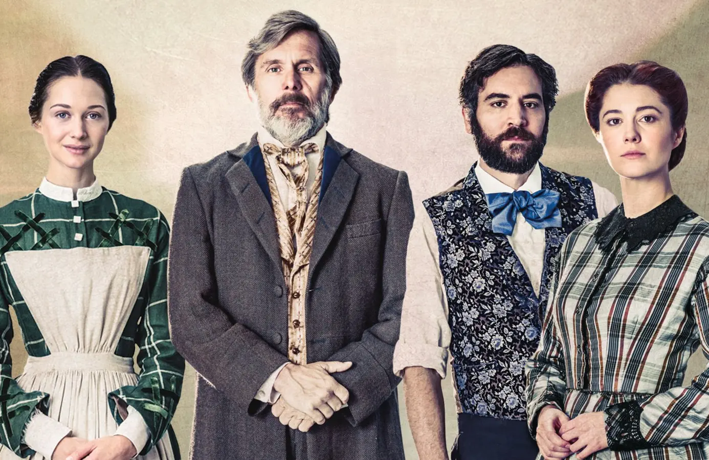 Hannah James, Gary Cole, Josh Radnor and Mary Elizabeth Winstead star in Mercy Street  (PBS)