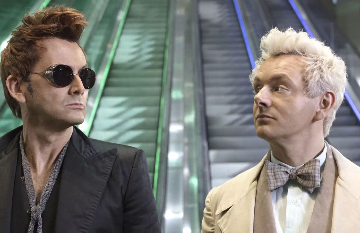 David Tennant and Michael Sheen in Good Omens (Amazon)