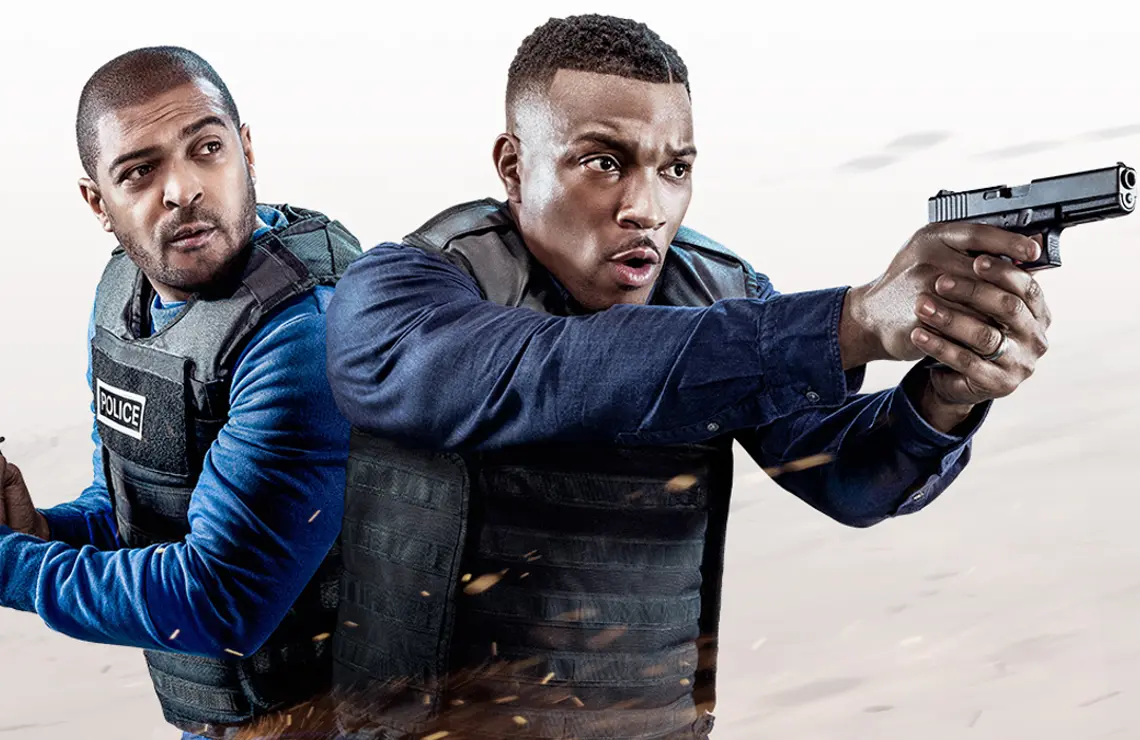 Ashley Walters and Noel Clarke star in the buddy-cop-film-inspired series Bulletproof. (CW)