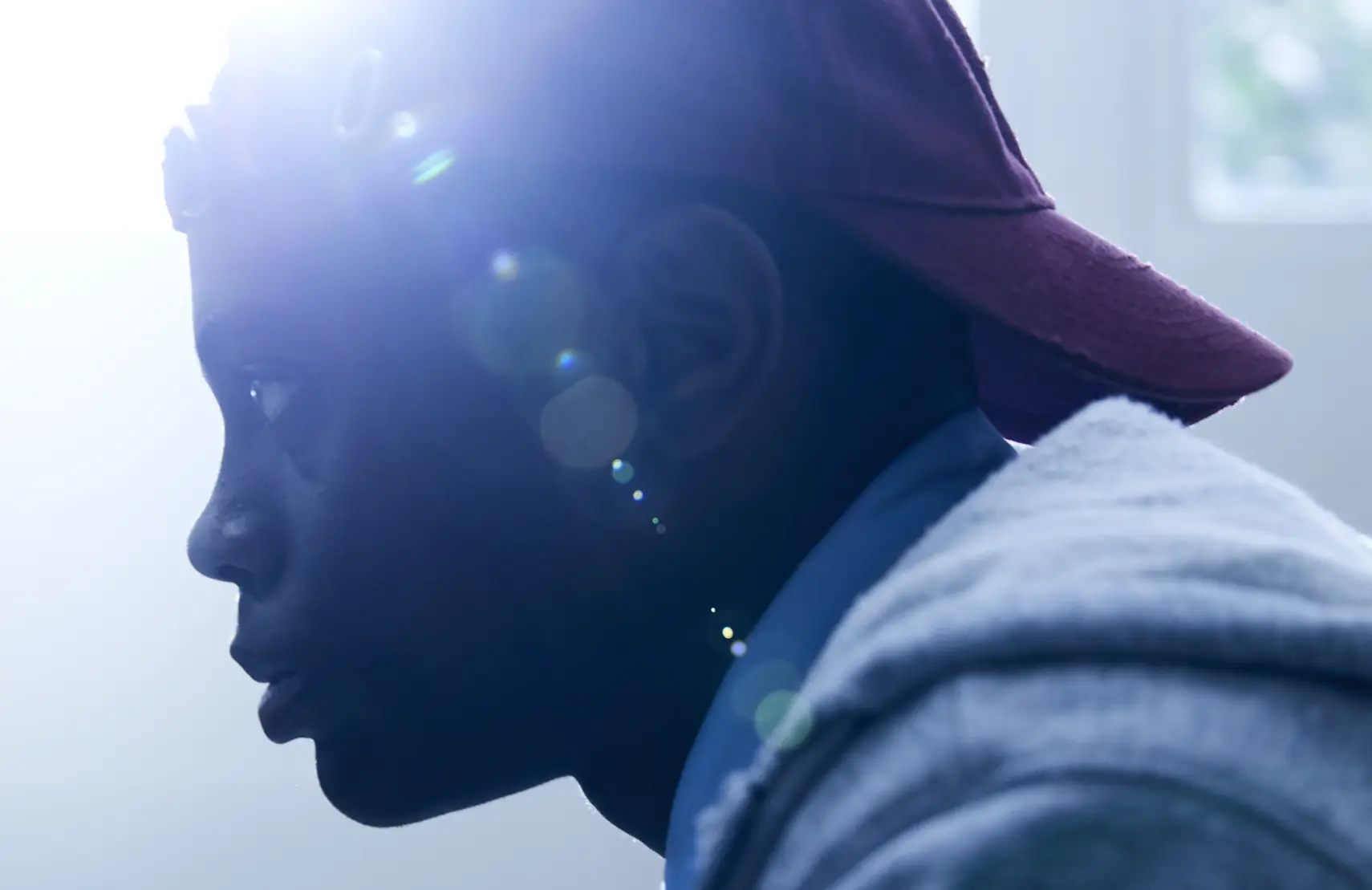 David (Akili McDowell) in a promotional photo for David Makes Man. (OWN)