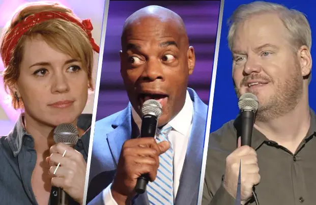 Alice Wetterlund, Alonzo Bodden and Jim Gaffigan headline Amazon's first crop of stand-up specials.