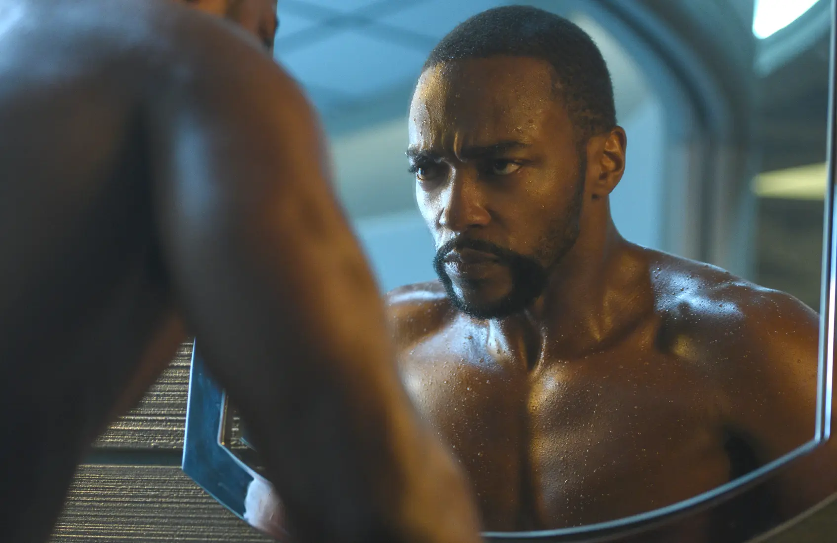 Anthony Mackie takes over as lead in Season 2 of Altered Carbon (Netflix).