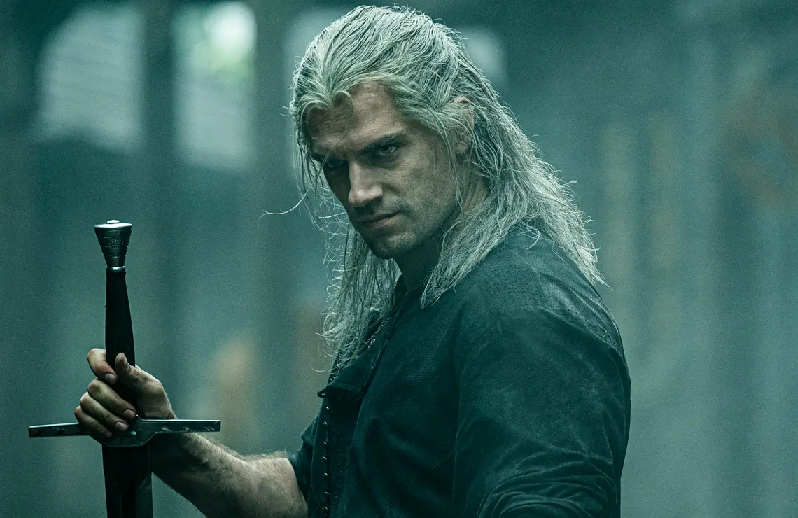 Henry Cavill in the TV adaptation of The Witcher. (Netflix)