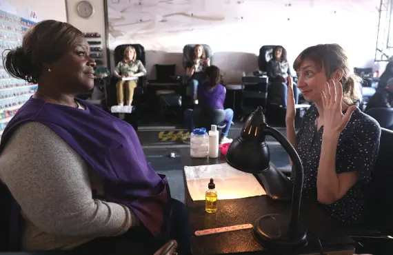 Retta and Lauren Lapkus in Sunday night's Good Girls. (Photo by: Jordin Althaus/NBC)