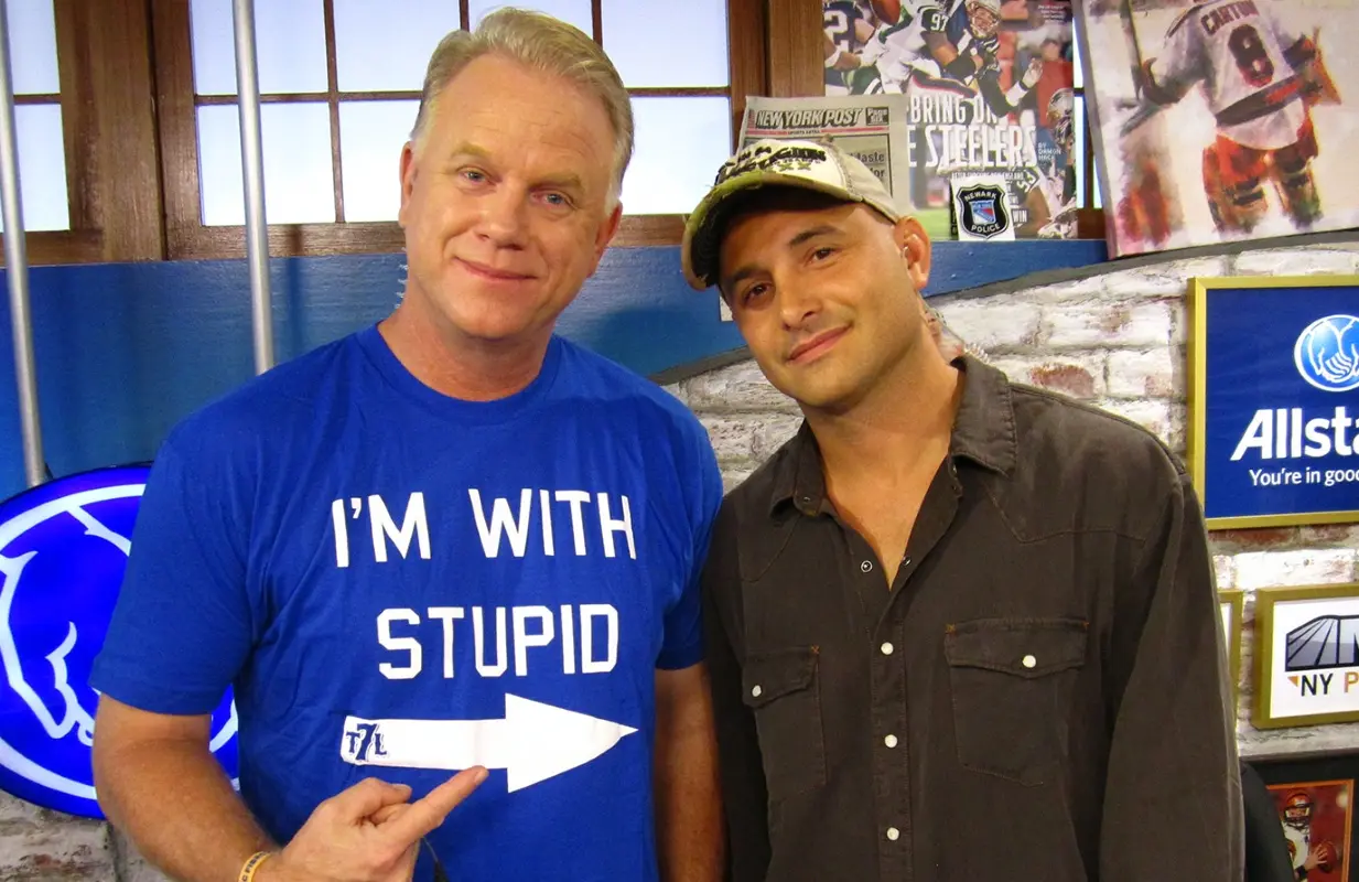 Craig Carton (left), with his former New York morning radio show co-host  Boomer Esiason. (Photo: HBO)