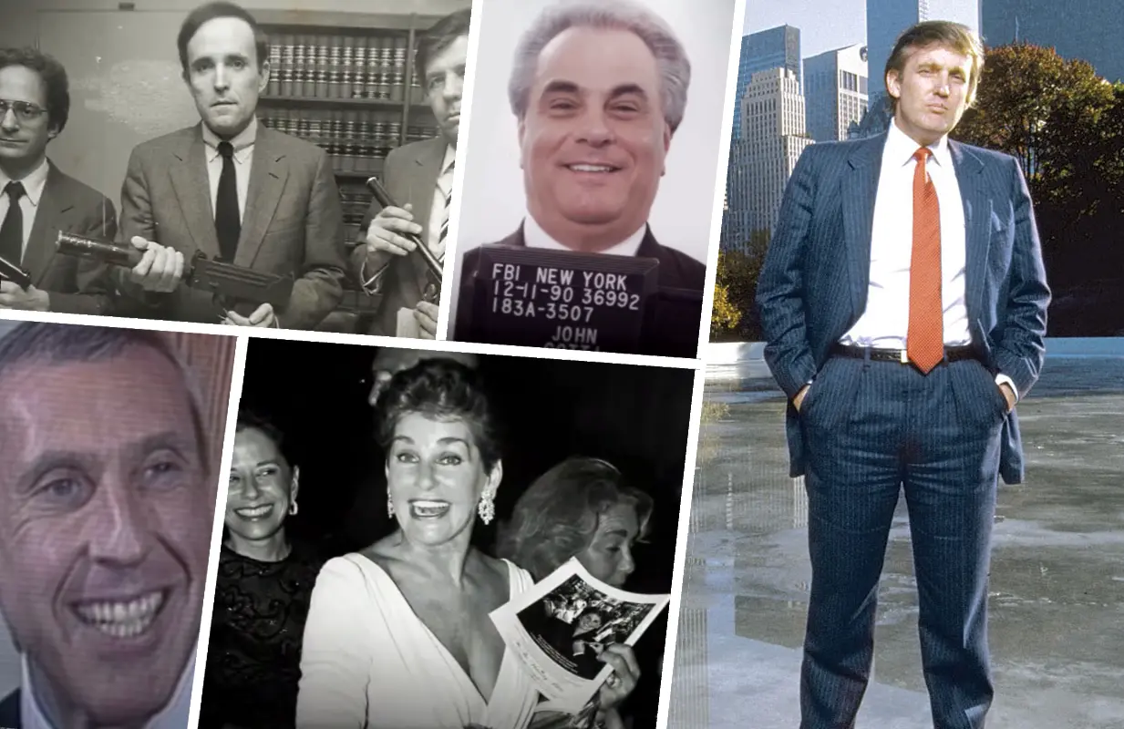 CNBC's Empires of New York tracks the '80s era rise and fall of five high profile New Yorkers: Rudy Giuliani, John Gotti, Ivan Boesky, Leona Helmsley and Donald Trump.
