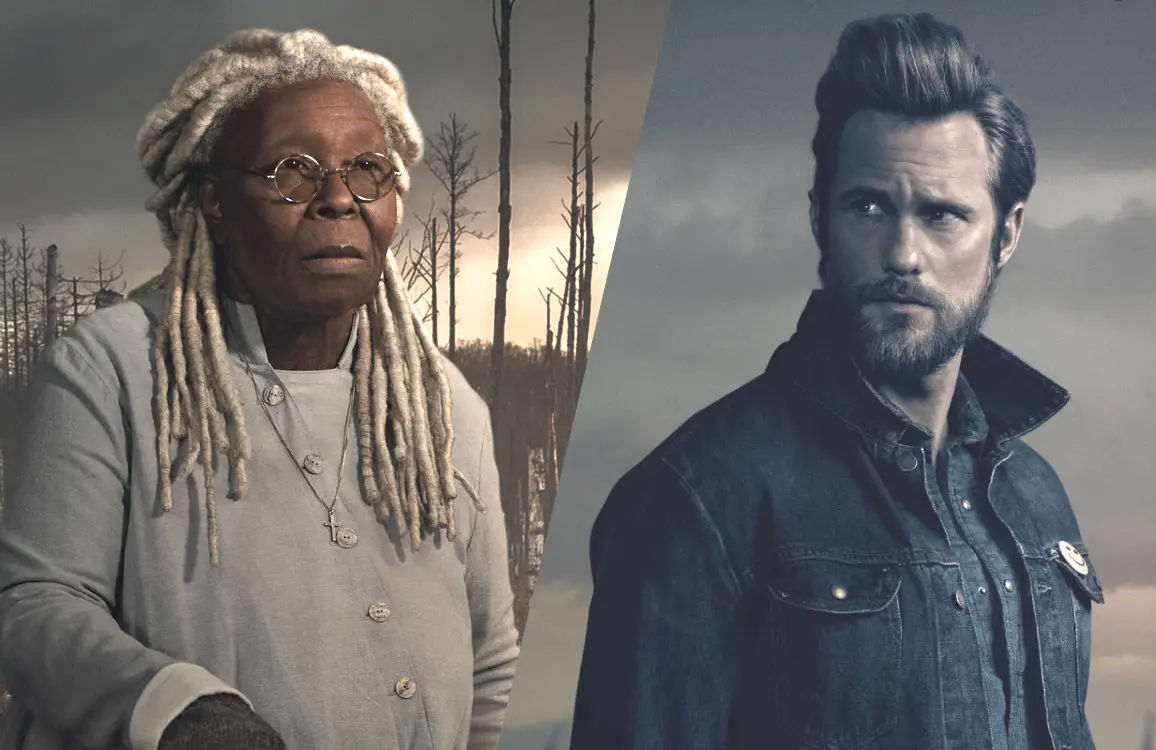 Mother Abagail (Whoopi Goldberg) and the Dark Man (Alexander Skarsgard) in The Stand (CBS All Access)
