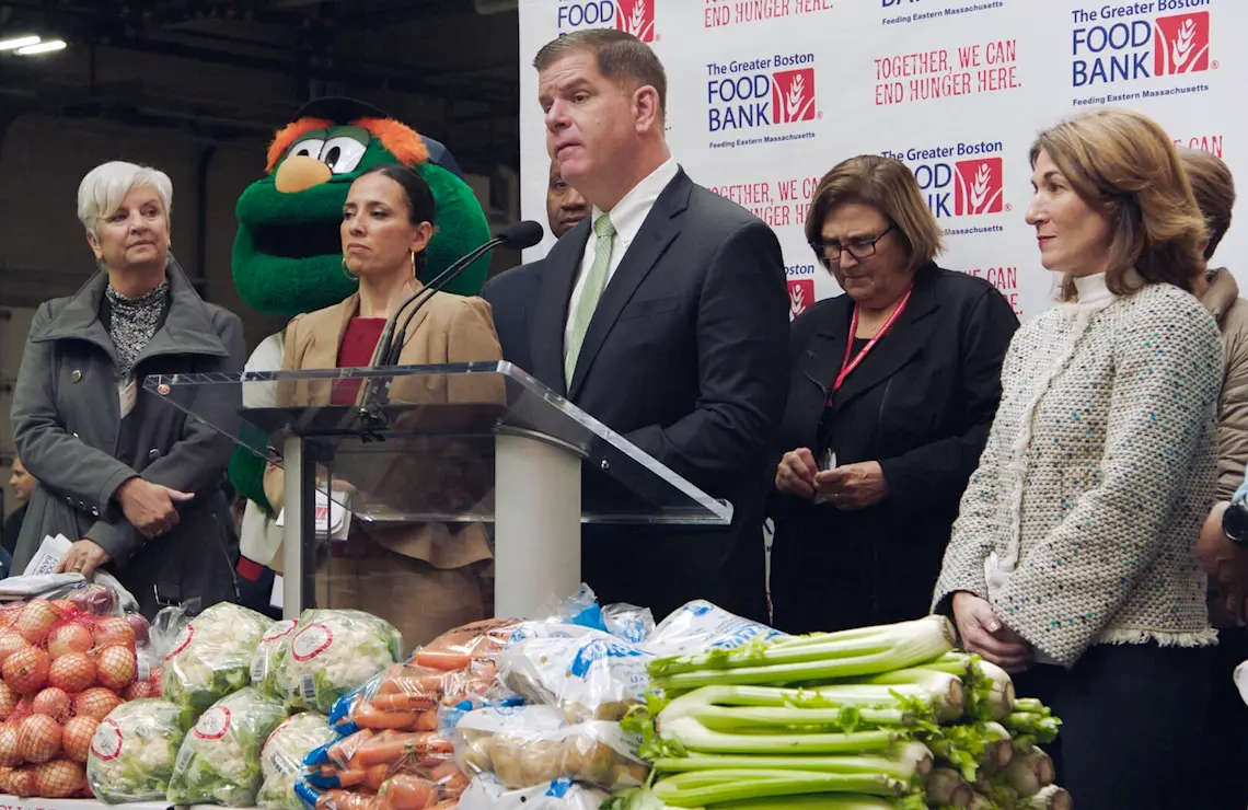 Boston mayor Martin J. Walsh in a scene from City Hall. (PBS)