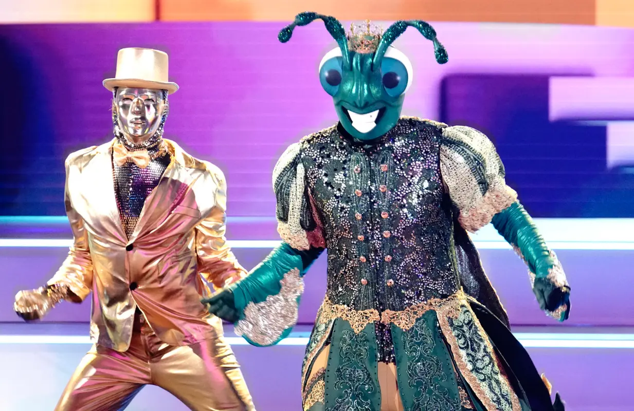 Cricket busts a move in an image from Sunday's premiere of The Masked Dancer. (Photo: Michael Becker/FOX)