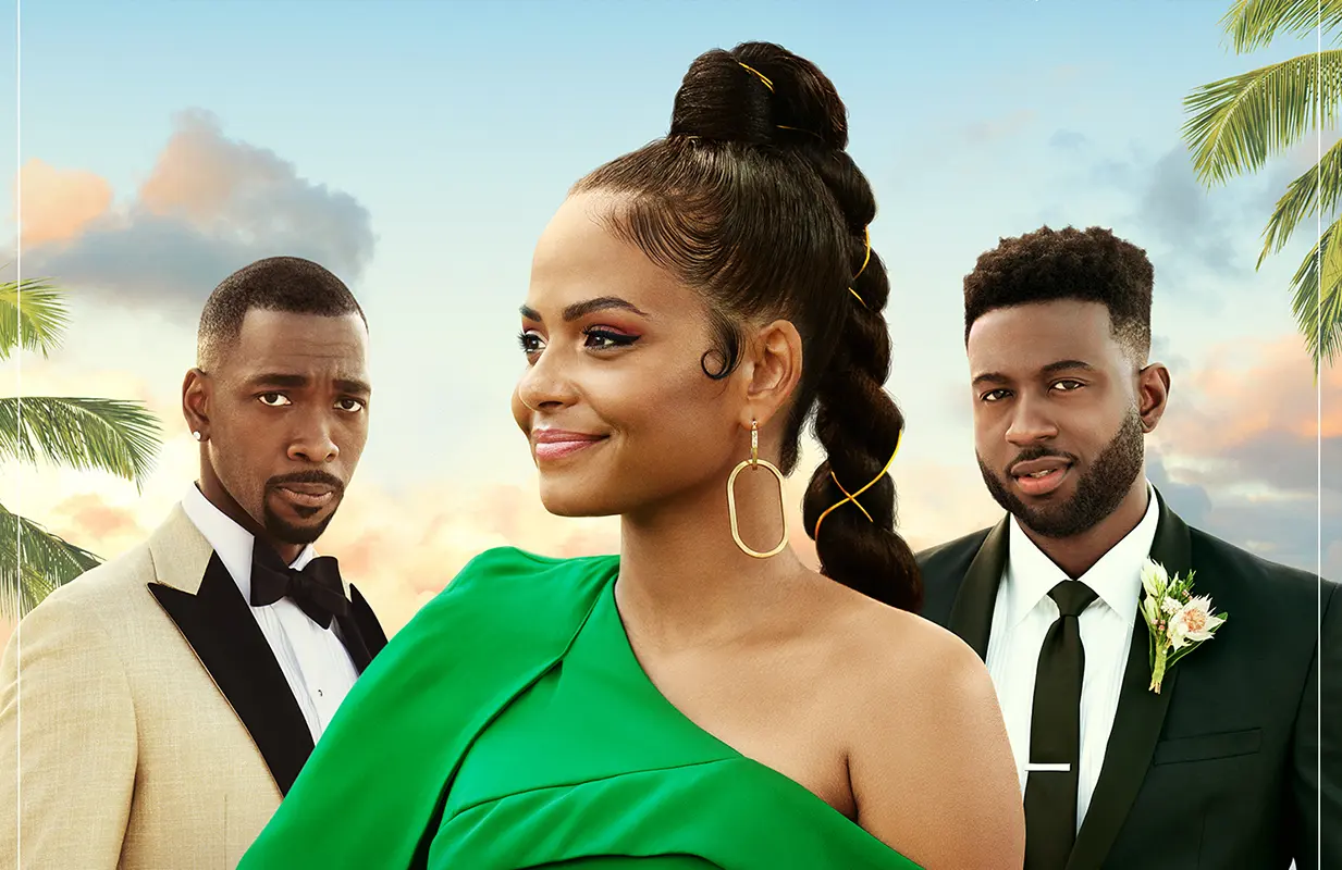 Christina Milian finds herself stuck in the world's most inane love triangle in Netflix's Resort to Love. (Photo: Netflix)
