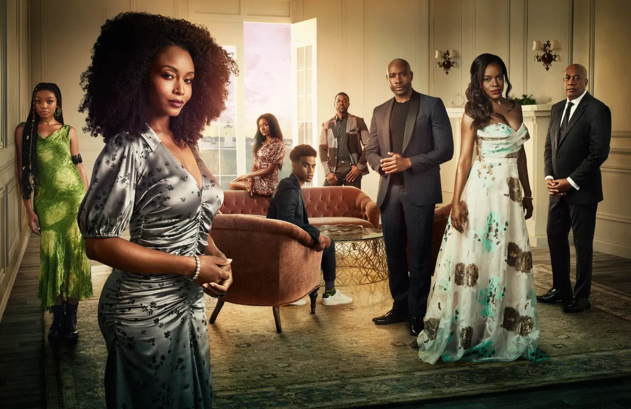 Alana Bright, Yaya DaCosta, Rhyon Nicole Brown, Kyle Bary, Lance Gross, Morris Chestnut, Nadine Ellis and Joe Morton in Our Kind of People (Photo: Robert Ascroft/FOX)