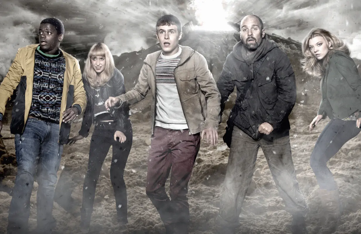 Daniel Kaluuya, Lily Loveless, Iain DeCaestecker, Johnny Harris, and Natalie Dormer in The Fades (Photo: BBC)