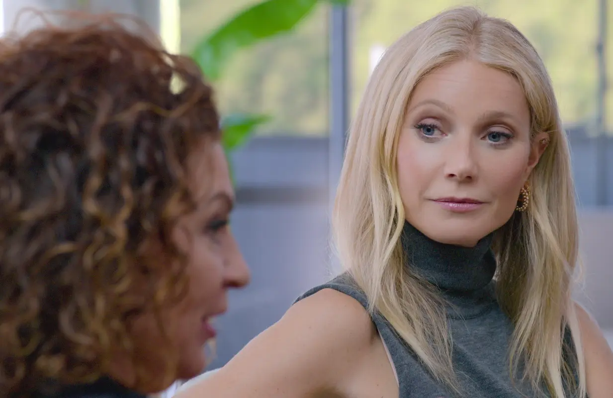 Gwyneth Paltrow role is that of interested observer in Sex, Love &amp; Goop. (Photo: Netflix)