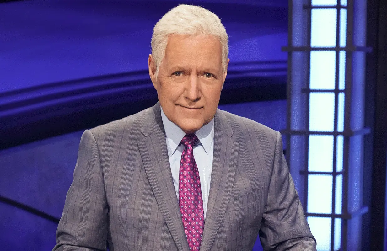Alex Trebek on the Jeopardy set in 2020. (Photo: Sony Pictures Television)