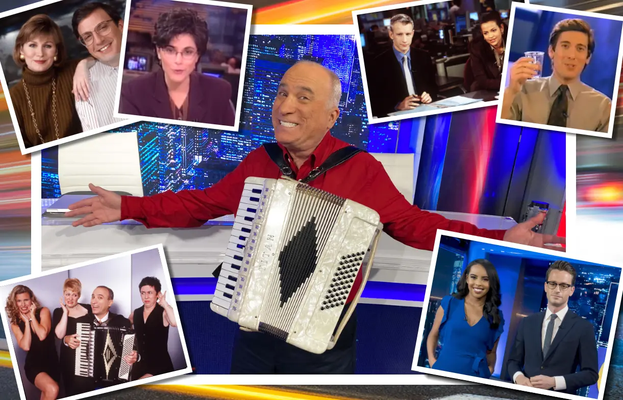 Barry Mitchell has been performing The World News Polka on ABC's World News Now for nearly as long as the show has been on the air. (Photos: ABC)