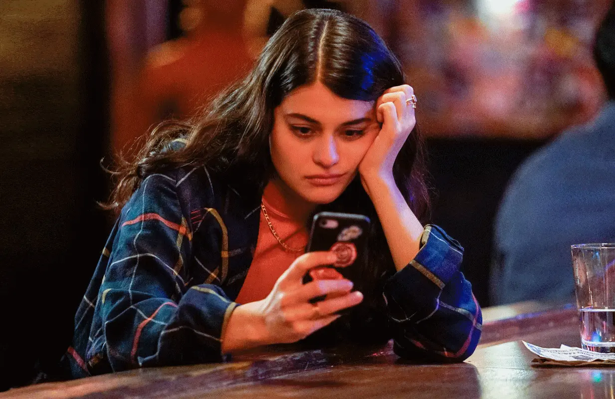 Sofia Black-D'Elia headlines Freeform's new sobriety dramedy Single Drunk Female. (Photo: Freeform)