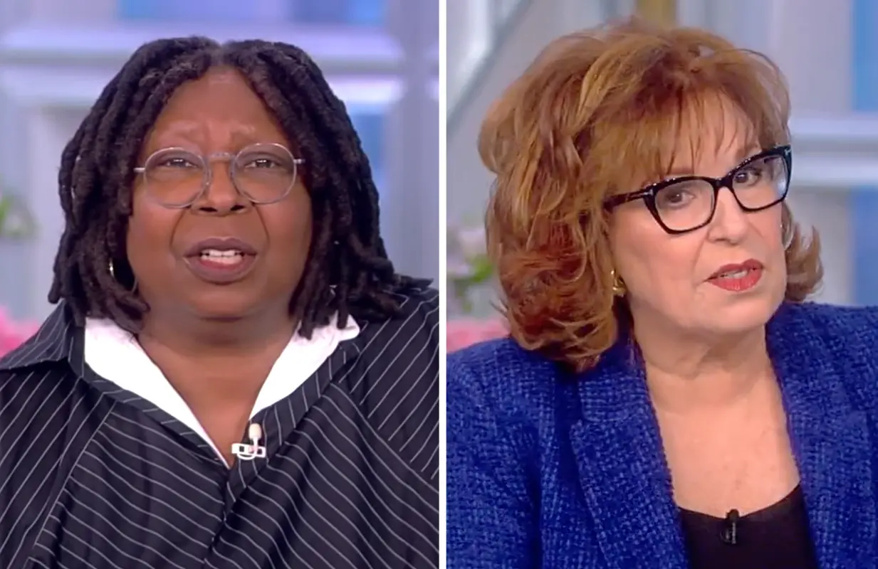 Joy Behar didn't linger on Whoopi's suspension for long this morning. (Photos: ABC)