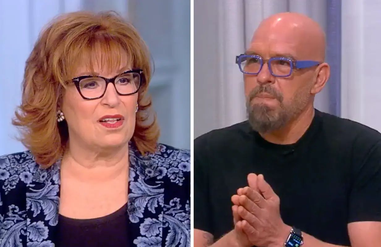 Joy Behar gave Michael Symon an earful during The View's Super Bowl cooking segment. (Photos: ABC)