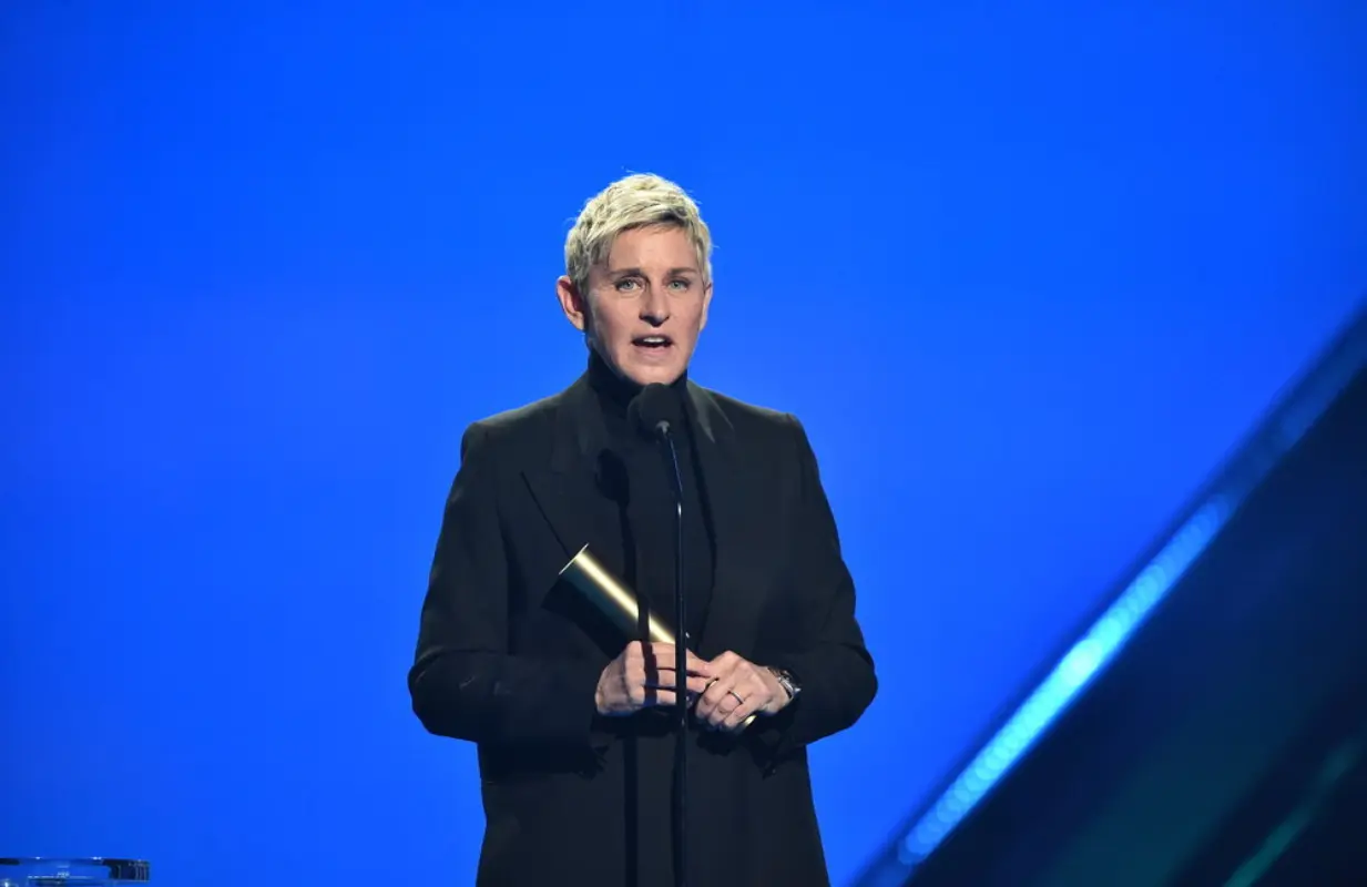 Ellen Degeneres at the 2021 People's Choice Awards (Photo: Alberto Rodriquez/E! Entertainment/NBC)