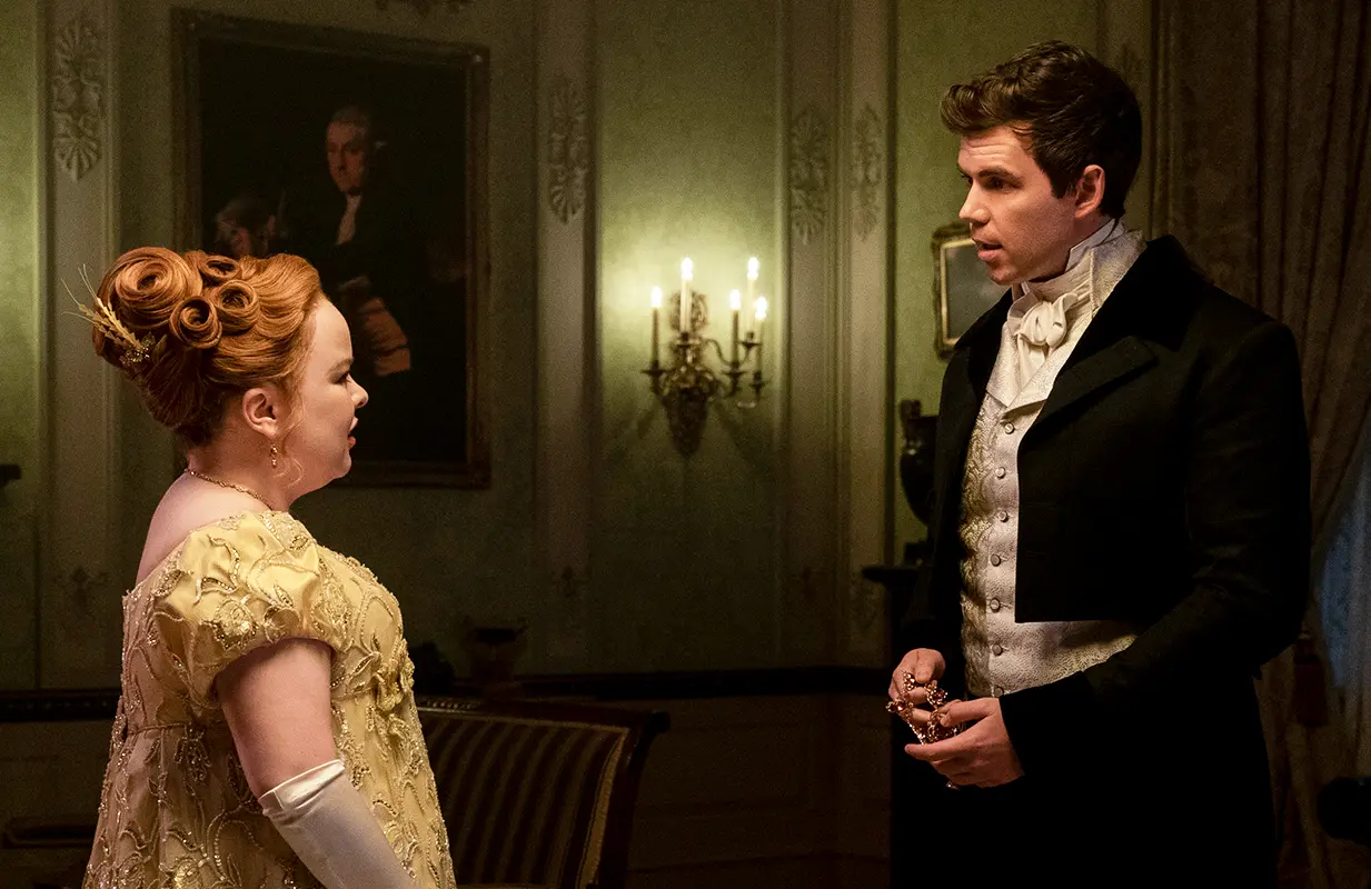 Nicola Coughlan and Luke Newton in Bridgerton Season 2 (Photo: Netflix)