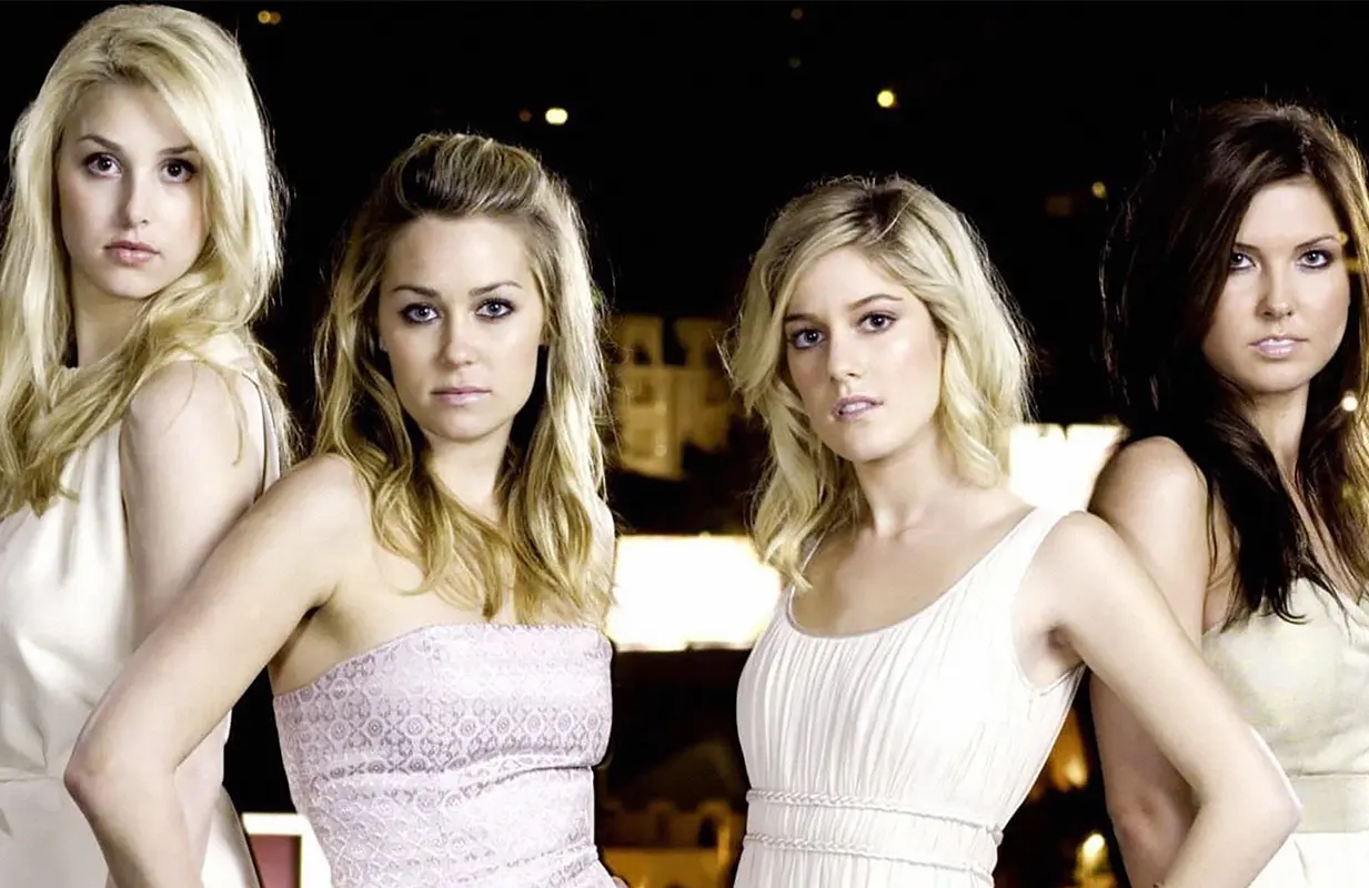 The original The Hills cast: Whitney Port, Lauren Conrad, Heidi Montag, and Audrina Patridge. (Photo: Everett Collection)
