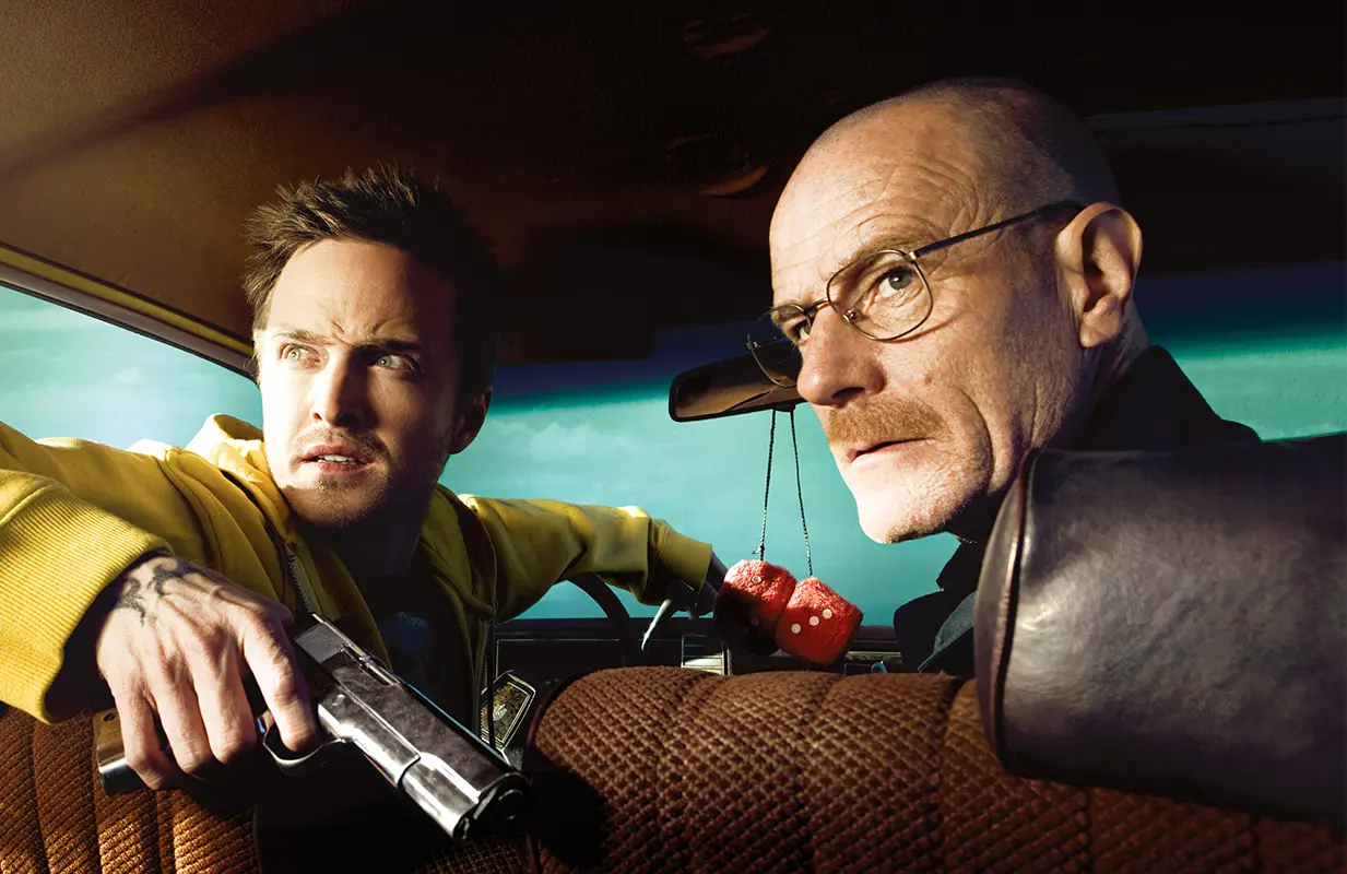 Aaron Paul and Bryan Cranston in Breaking Bad (Photo: Everett Collection)