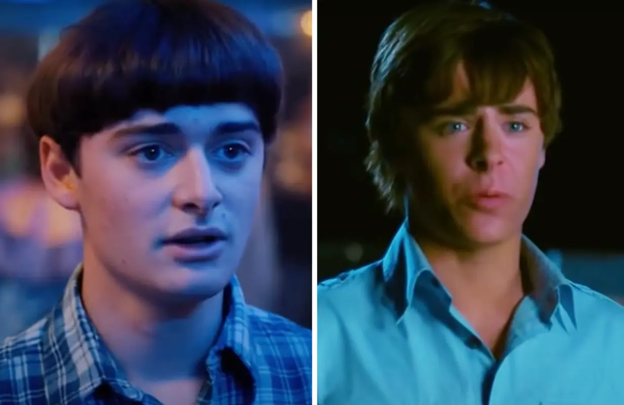 Noah Schnapp as Will Byers in Stranger Things; Zac Efron as Troy Bolton in High School Musical 2 (Photos: Netflix/Disney Music)