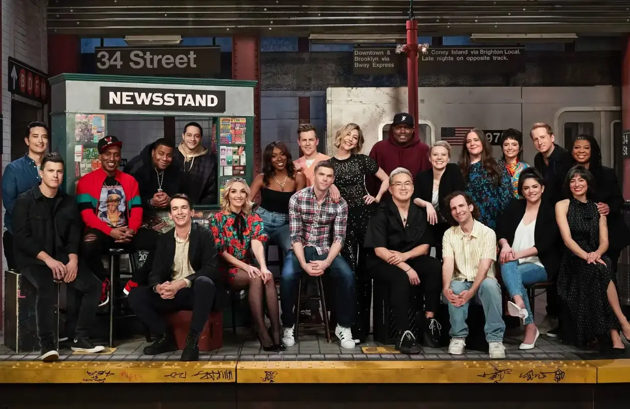 With seven cast departures since this cast photo was taken at the end of Season 47, Saturday Night Live is set to look quite different when it returns October 1. (Photo: NBC)