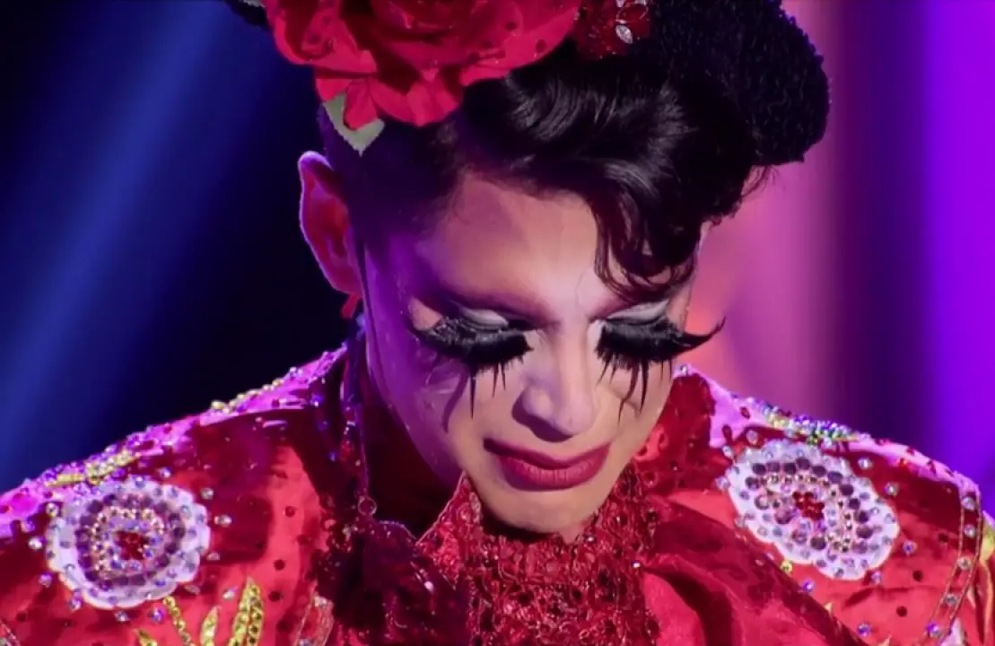 A defeated Valentina, after failing to lip sync Ariana Grande's "Greedy" (Photo: ViacomCBS)