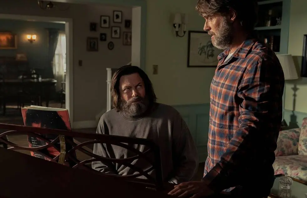 Nick Offerman and Murray Bartlett in The Last of Us (photo: Liane Hentscher/HBO)