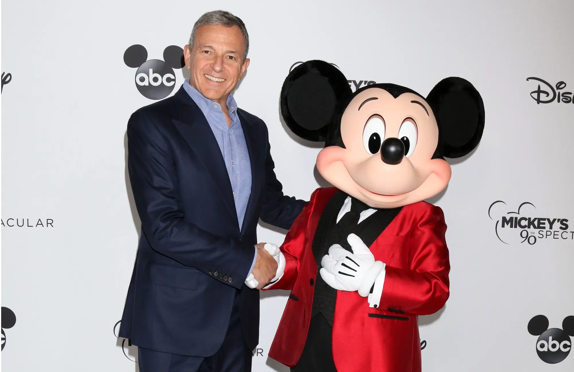 Bob Iger and Mickey Mouse (Photo: Priscilla Grant/Everett Collection)