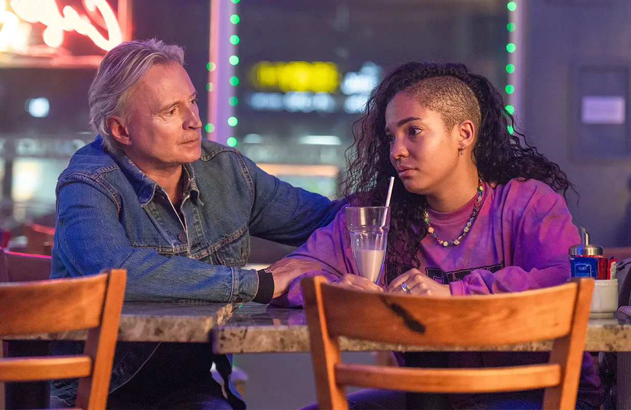 Robert Carlyle and Talitha Wing in The Full Monty (Photo: Ben Blackall/FX)