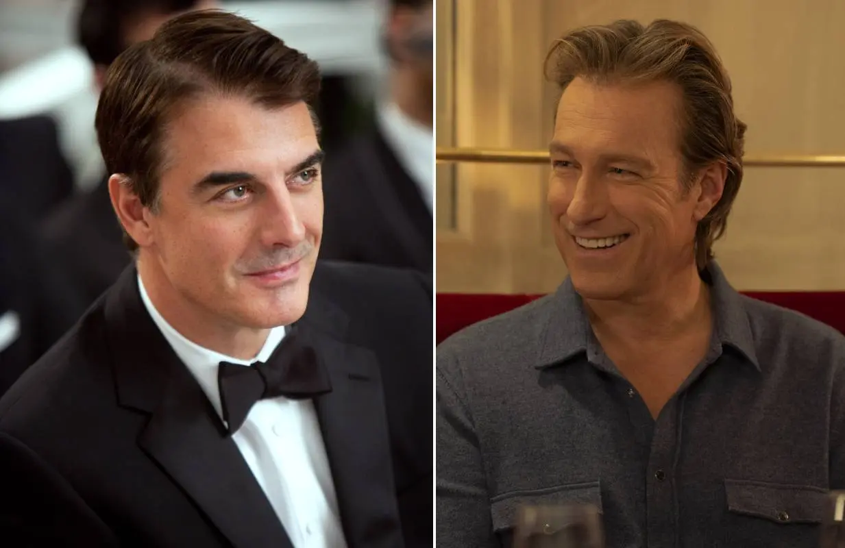 Chris Noth and John Corbett in Sex and the City and And Just Like That... (Photo: Craig Blankenhorn/©Warner Bros./courtesy Everett Collection;  Craig Blankenhorn/Max)