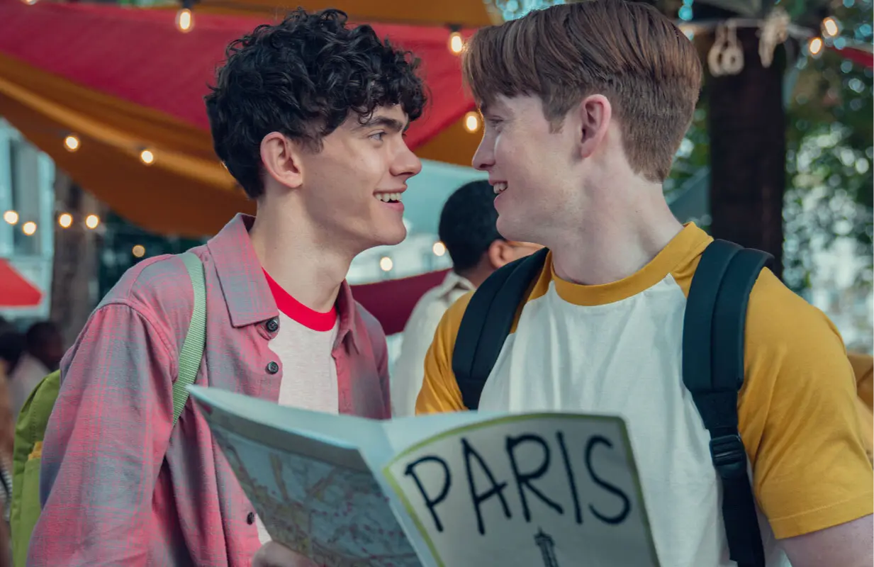 Joe Locke and Kit Connor in Heartstopper (Photo: Teddy Cavendish/Netflix)