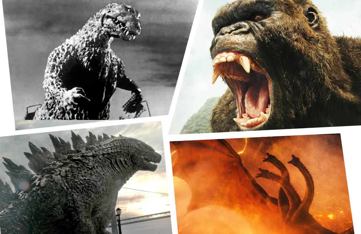 Clockwise: Godzilla (1954); Kong: Skull Island; Godzilla: King of the Monsters; Godzilla (2014) (Photos: Everett Collection)