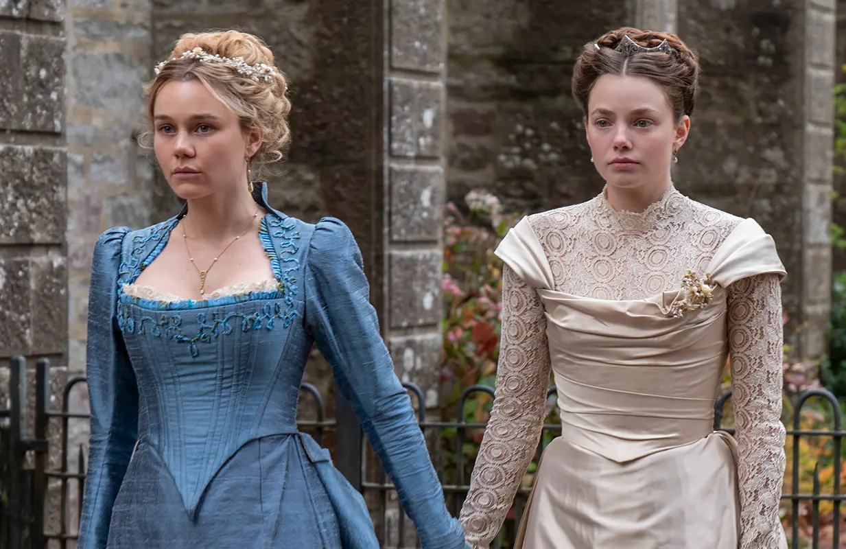 Imogen Waterhouse and Kristine Frøseth in The Buccaneers Season 1 finale (Photo: Apple TV+)