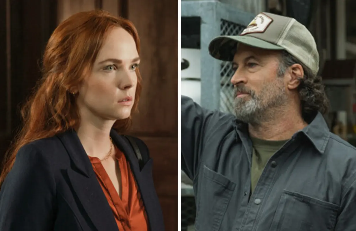 Morgan Kohan and Scott Patterson in the Sullivan's Crossing Season 1 finale (Photo: Fremantle)