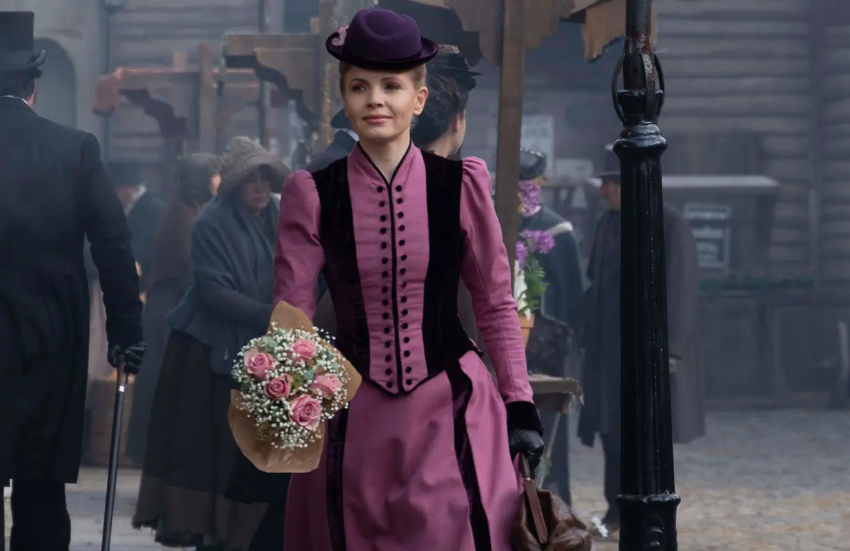 Kate Phillips as Miss Scarlet, sans the Duke (Photo: PBS)