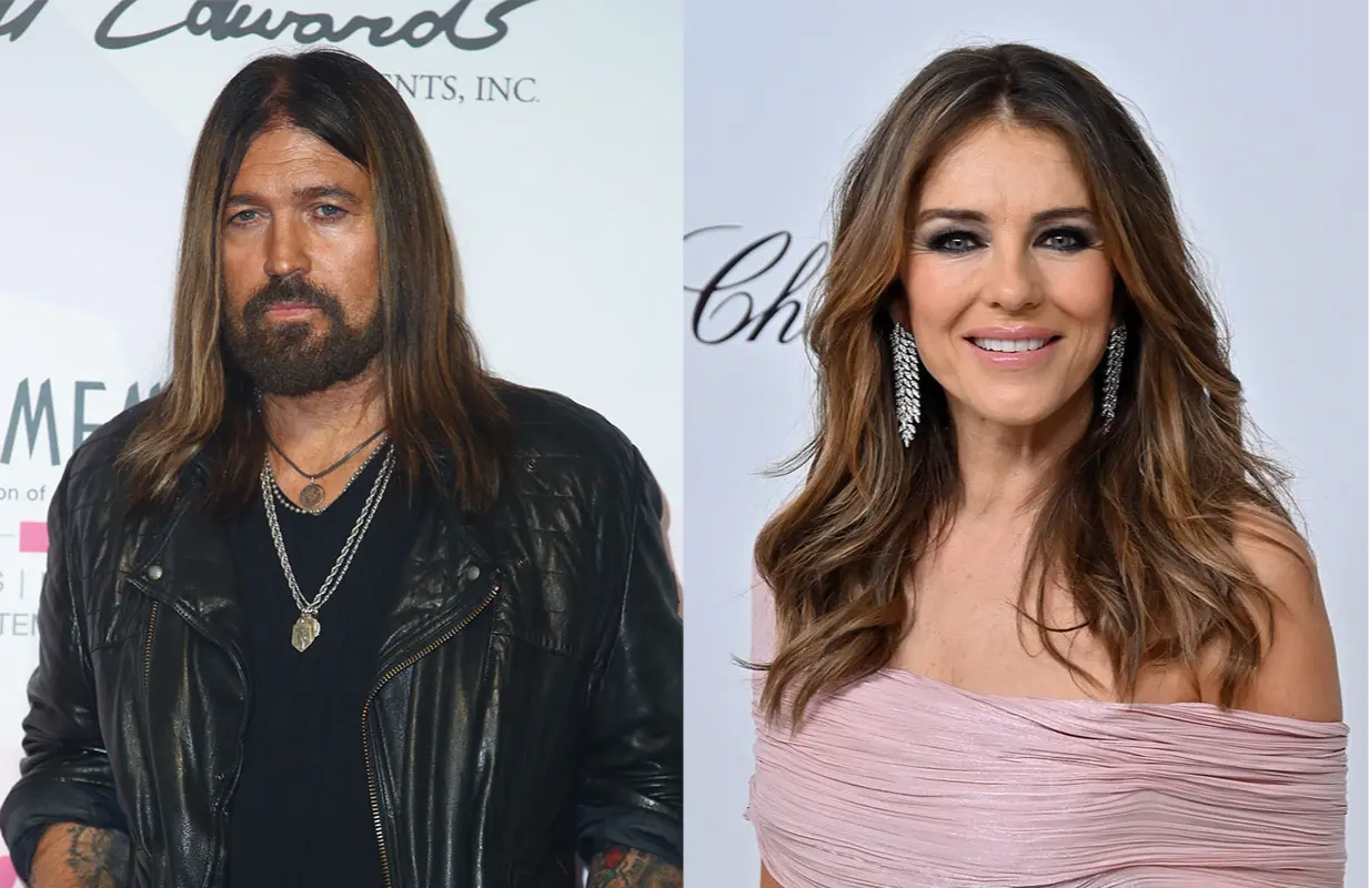 Billy Ray Cyrus and Elizabeth Hurley (Photo: Everett Collection)