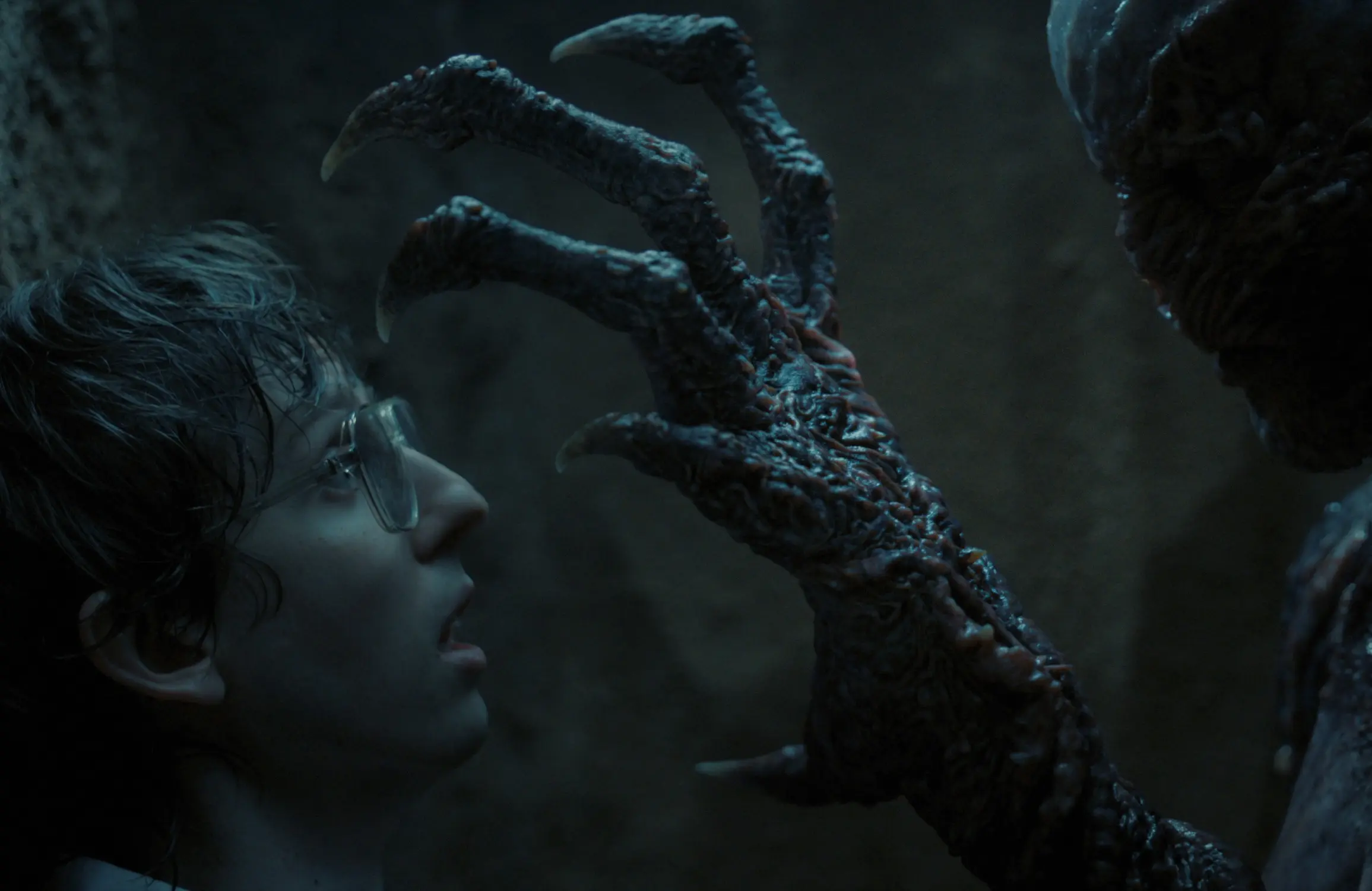 STRANGER THINGS, from left: Logan Riley Bruner, Vecna, 'Chapter Two: Vecna's Curse', (Season 4, ep. 402, aired May 27, 2022). photo: ©Netflix / Courtesy Everett Collection