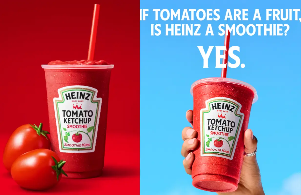 Heinz and Smoothie King Unveil Limited-Edition Ketchup Smoothie