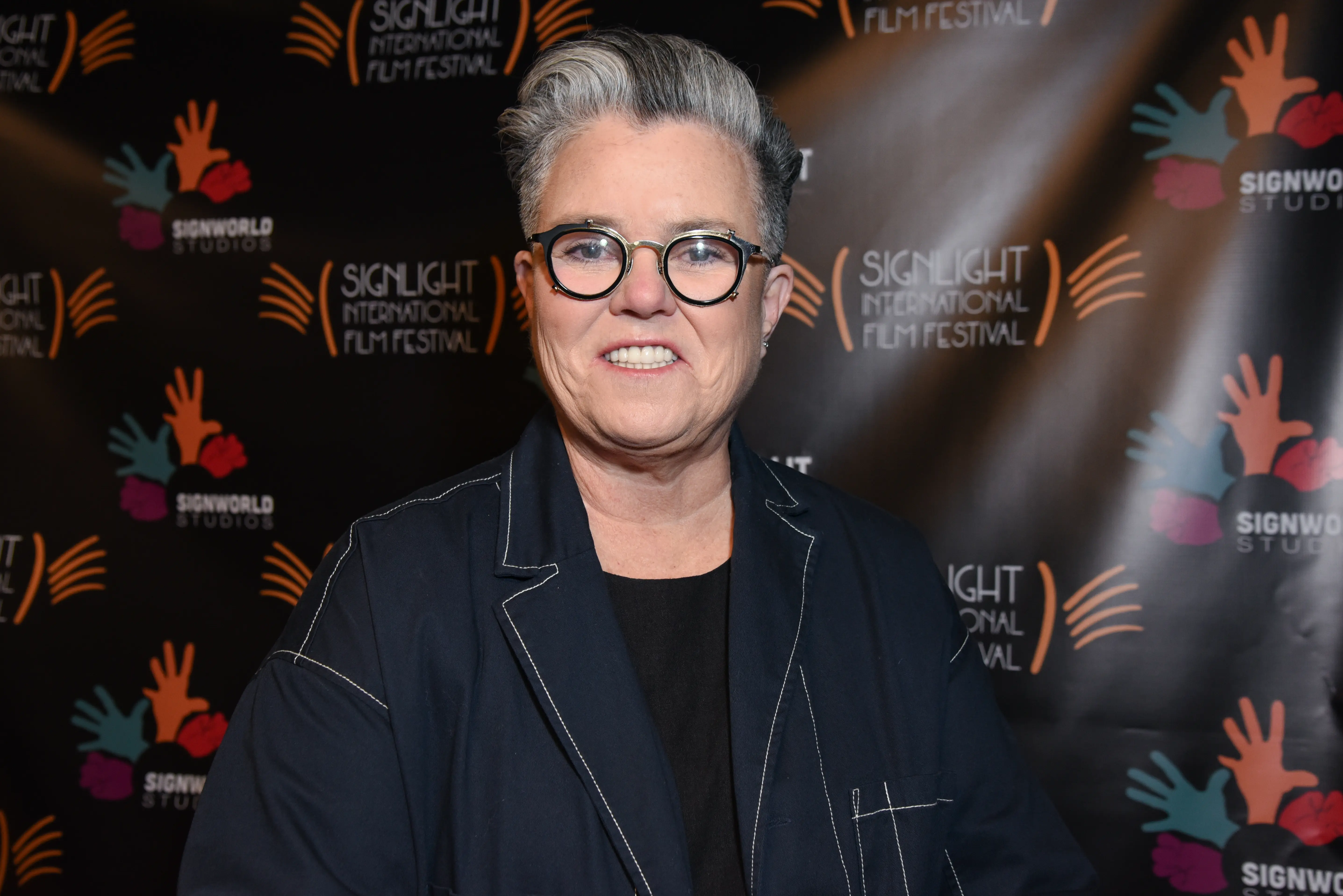 Rosie O'Donnell attends Inaugural SignLight International Film Festival: Opening Night Screening Of "Being Michelle" (Photo by Olivia Wong/Getty Images)