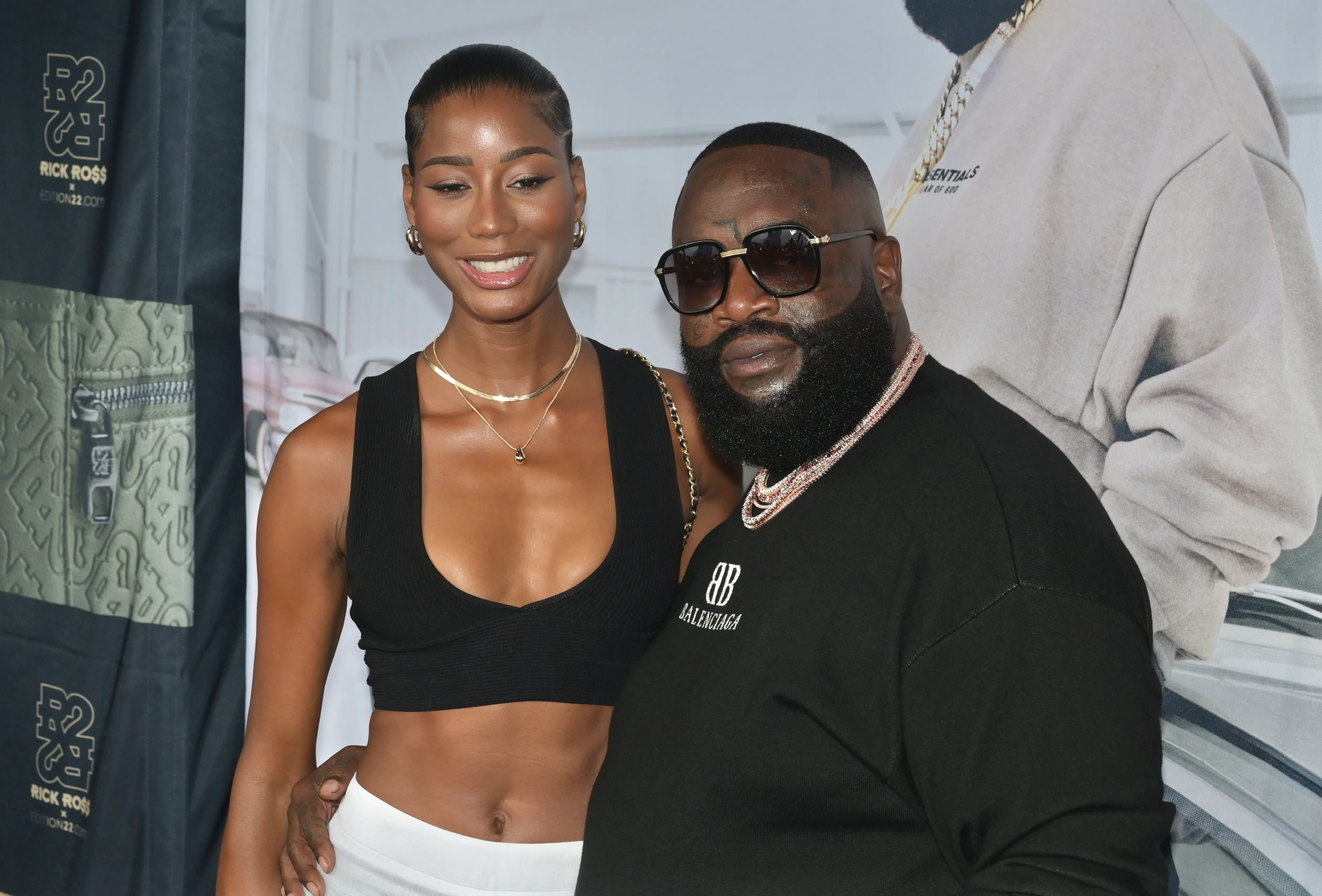 Rick Ross and Jazzma Kendrick attend RR22 Launch Event (Image via Getty)