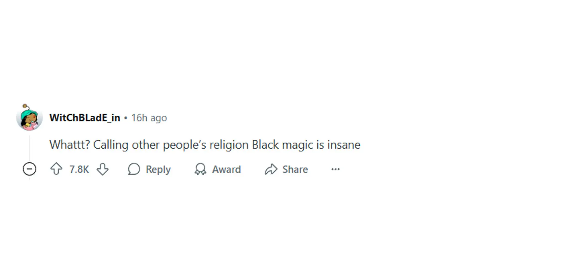 A comment reacting to the news (Image via Reddit r/popculturechat, u/venus7113)