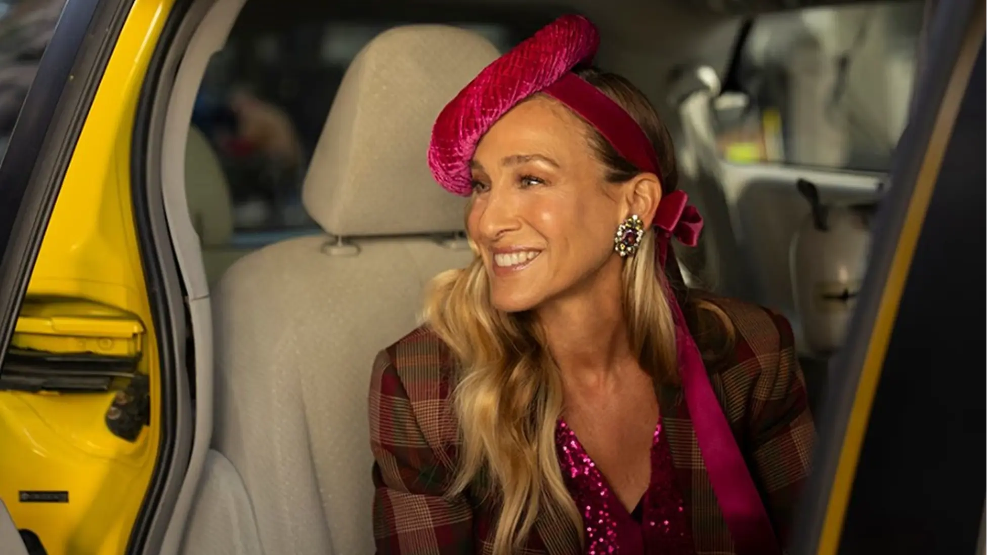 Sarah Jessica Parker as Carrie Bradshaw, on her way to a self-defined future in the And Just Like That Season 3 finale, Party of One (Image:HBO Max)
