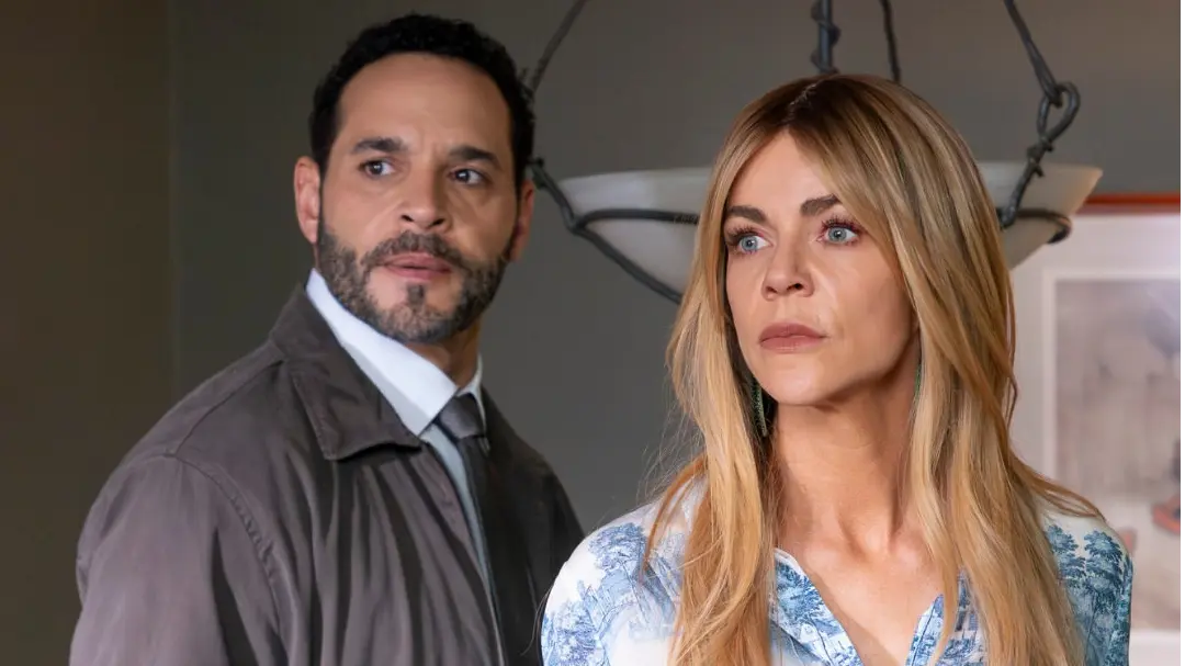  Kaitlin Olson as Morgan and  Daniel Sunjata as Detective Karadec in High Potential season 2 