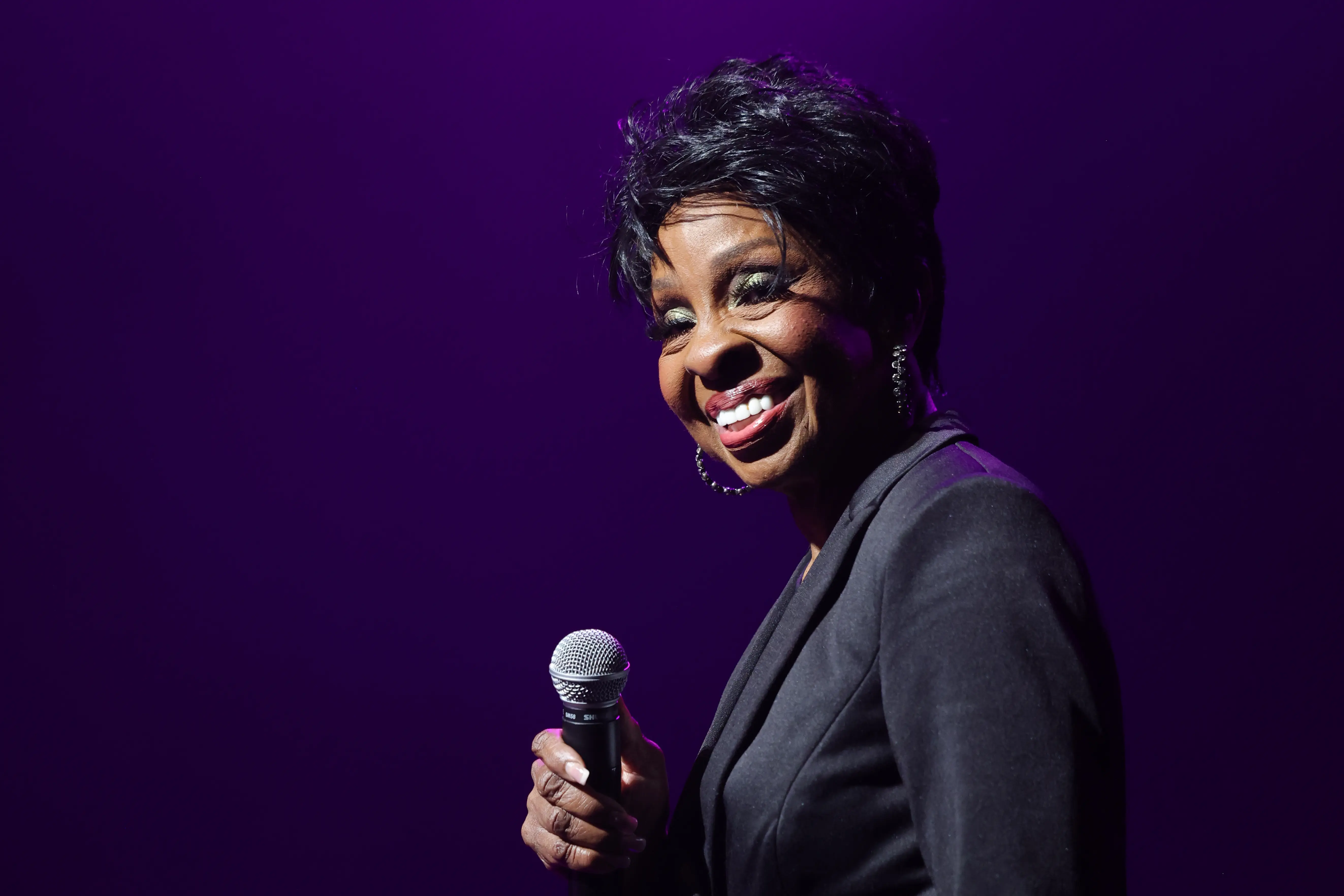 Gladys Knight performs at The Civic, Auckland on April 04, 2024 in Auckland, New Zealand. (Image via Getty)