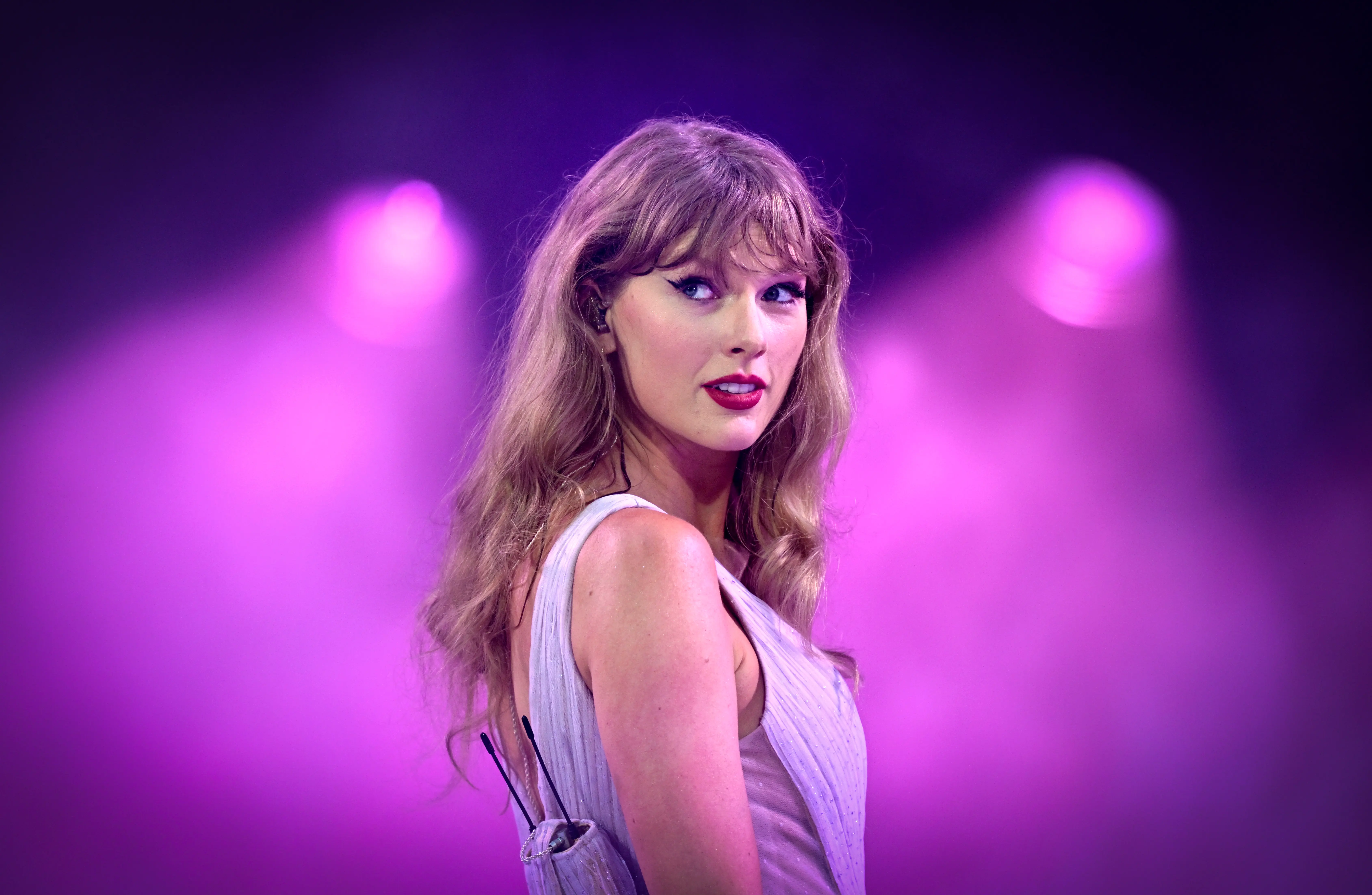 Taylor Swift's latest appearance on New Heights created viewership records on YouTube (Image via Getty)